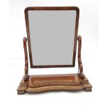 A 19th century mahogany swing frame toilet mirror,