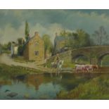 Wilson Hepple, oil on canvas, Ovingham,