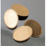 A pair of 9ct gold cufflinks,