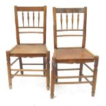 Six 19th century Clissett style dining chairs,