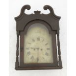 A 19th century oak and mahogany long case clock,