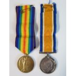 WWI Medal Pair inscribed B.Z. 1933 R. LITTON. TEL. R.N.V.R.