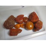 A Collection of Natural and Faux Amber, 1542g
