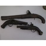 Three Eighteenth Century Pistols