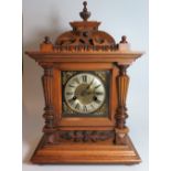 A German Mahogany cased Mantle Clock