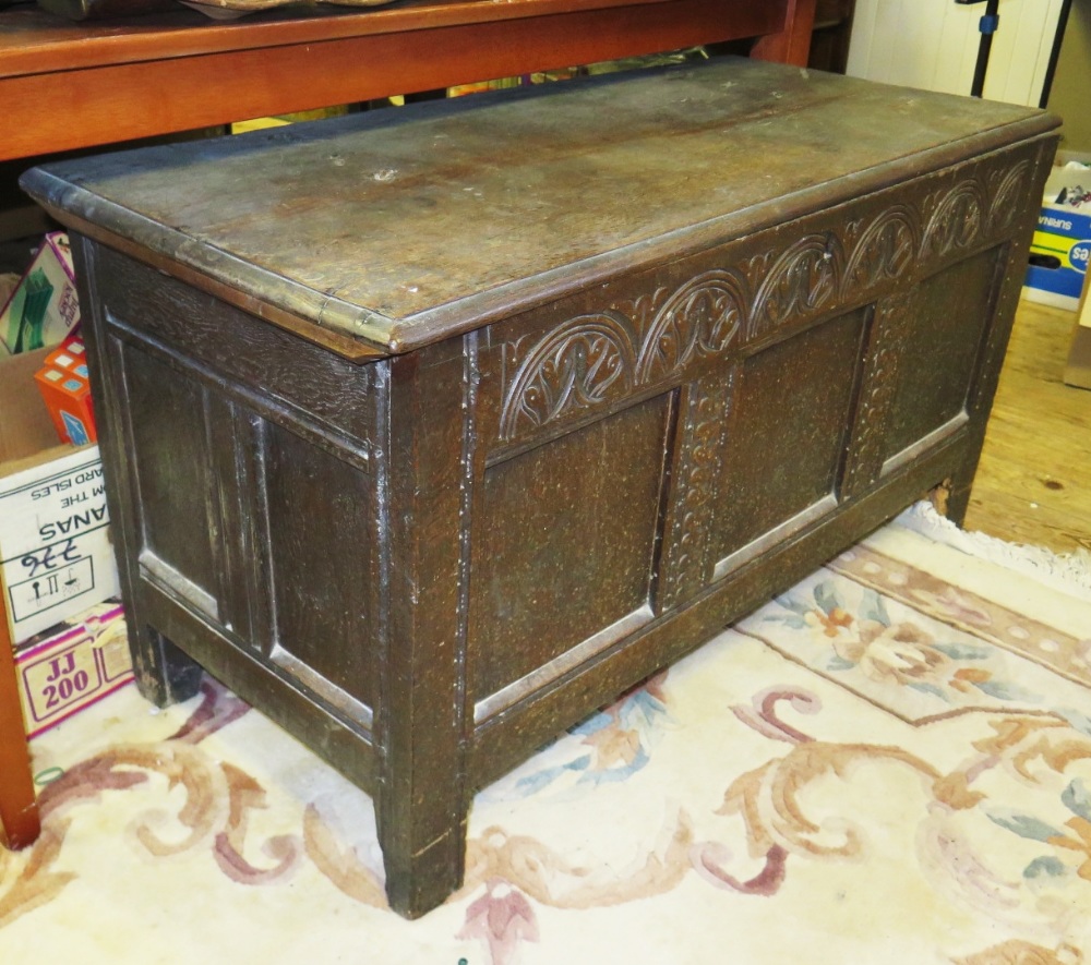 Seventeenth Century Oak Coffer