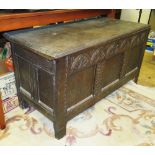 Seventeenth Century Oak Coffer