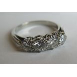 A Diamond Four Stone Ring, 1.82ct