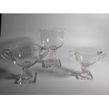 1937 Coronation Coin Glass and two 1939 Royal Visit Coin Glass two handled cups