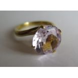 A Pale Pink Tourmaline Solitaire in 18ct, c. 5ct