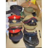 Collection of Military and other caps