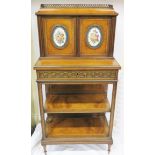 A Nineteenth Century Bonheur du jour with inset Sevres Style Panels