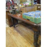 Edwardian Mahogany Wind-out Extending Dining Table