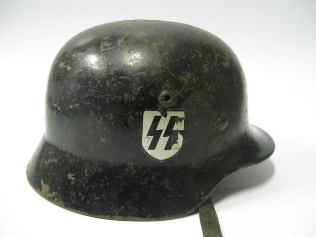 A German World War II Waffen SS Helmet