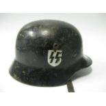 A German World War II Waffen SS Helmet