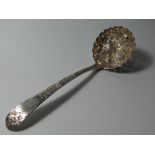 A George III Irish Silver Sugar Sifting Spoon, Dublin