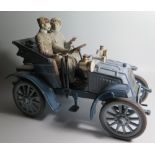 A Limited Edition Lladro Ornament of Lady and Gent Riding in early car, no.242 (£4800 new)