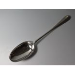 A Massive George III Scottish Silver Basting Spoon, Edinburgh 1761, Lothian and Robertson, 193g,