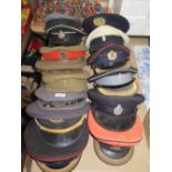 Collection of Military and other caps