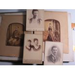 A Victorian Leather Bound Family Portrait Album