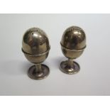 A Pair of Victorian Chester Silver Cruets, Chester 1897