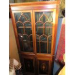 An Edwardian Mahogany and Inlaid Floor Standing Cabinet