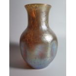 A Loetz Gold Papillion Iridescent Vase designed by Christopher Dresser, 21cm