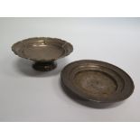A George V Silver Footed Bowl and dish, 154g