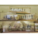 Ellis, Display Cased Set of Finely Hanb Painted Cavalry