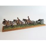 Ellis, Royal Horse Artillery 1815 Hand Painted Metal Model in display case