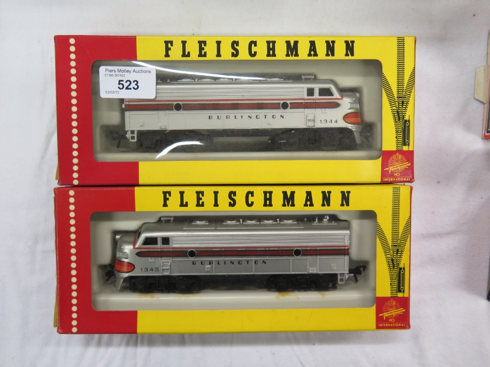 Locomotive Diesel HO Fleischmann Réf 1343 – Pour Ton Réseau Burlington !