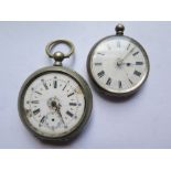 Silver Cased Ladies Pocket Watch and one other A/F