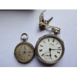 A Kay's Famous Lever Silver Cased Pocket Watch and one other