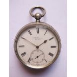 A J.W. Benson 'The Ludgate' Silver Cased Pocket Watch 94036, London 1892, not running