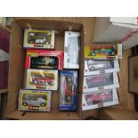 Box of Ten Burago Die Cast Vehicles