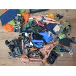 Box of Action Man Figures and Accessories