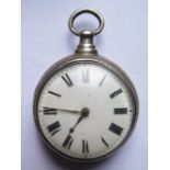 A George III Silver Pair Cased Pocket watch, the chain driven fusee movement signed Thos. Mandle