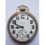 An Hamilton Railroad Pocket Watch in 10K Gold Filled Case