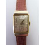 A Hamilton 18ct Gold Gent's Wristwatch, Lancaster S3335387, 1950's not running