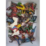 Box of Britains American Indians Die Cast Figures