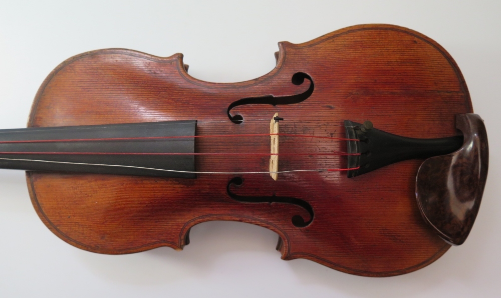 A Violin (14") bearing a Storioni label in case - Image 2 of 6