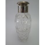 An Edward VII Silver Mounted Cut Glass Cocktail Shaker, Birmingham 1902