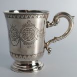 A Victorian Silver Christening Mug, Sheffield 1891, James Dixon & Sons, 98g