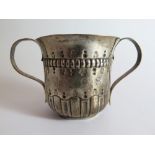 A George III Scottish Silver Two Handled Cup with pricked initials, Edinburgh 1765, Daniel or