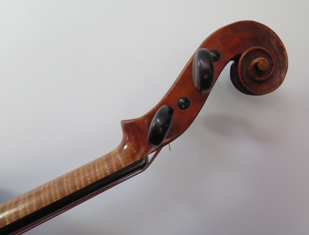 A Violin (14") bearing a Storioni label in case - Image 6 of 6