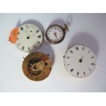Two Pocket Watch Movements and ladies watch