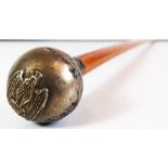 Swagger Stick with white metal finial bearing eagle