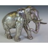 A Queen Elizabeth II Silver Model of an Elephant, Sheffield 1996, CS, 25 cm