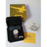 A Brietling Chronomat Steel Cased Gent's Wristwatch, with paperwork and boxes