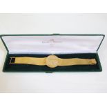 A Baume & Mercier 18ct Gold Gent's Wristwatch in original case